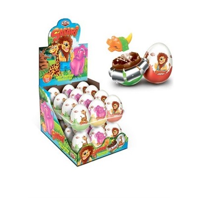 Шоколадное яйцо-сюрприз "Junior Girls", с кремом, 24шт.