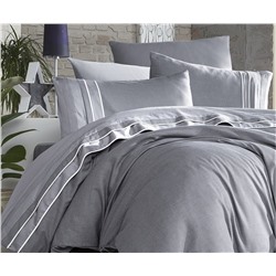 Сатиновое Постельное белье Евро 2 сп. V.I.P Moonlıght SATIN First Choice