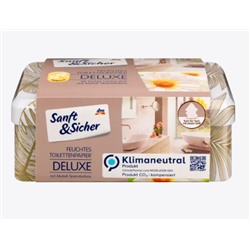 Sanft&Sicher  Feuchtes Toilettenpapier Deluxe Kamille Box, 50 St Влажная туалетная бумага deluxe, 50 шт