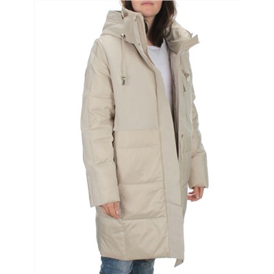 C223 LT. BEIGE Куртка зимняя женская (200 гр. холлофайбера)