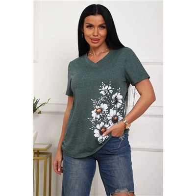 Женская футболка 29540 / зеленый