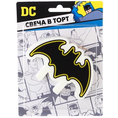Свеча в торт "С Днем Рождения!", Супергерой, 10х6,9 см