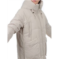 8819 BEIGE Пальто зимнее женское (холлофайбер 200 гр.)