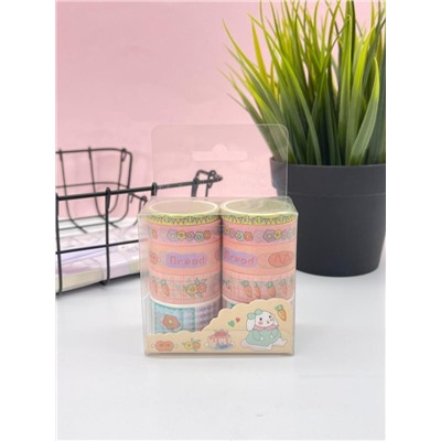 Набор декоративного скотча 10 шт. "Food stories", hare, шоу-бокс 8 шт.