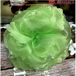 Бант на резинке ажурный №8 диаметр 12 см