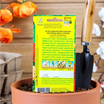 Семена цветов Астра «Золотой листопад», смесь окрасок, однолетник, 0.2 г, «АЭЛИТА»