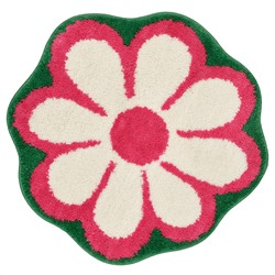 KÄRRKNIPPROT, Badematte, Blumenmuster/bunt leuchtend rosa,, 65 cm