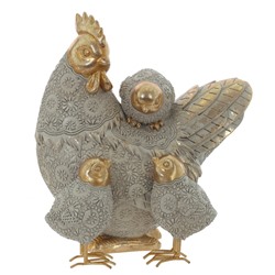 Фигурка декоративная "Курица с цыплятами", L20 W14 H22 см