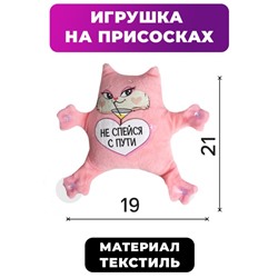 Автоигрушка «Не спейся с пути», кот, на присосках
