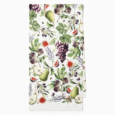 Дорожка на стол Этель «Фруктовый сад» 40×149см, 100% хлопок, саржа 190 г/м², белая
