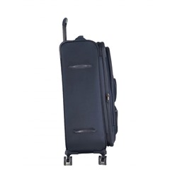 Чемодан ,комплект из 3-х , текстиль, 50124 Темно-синий