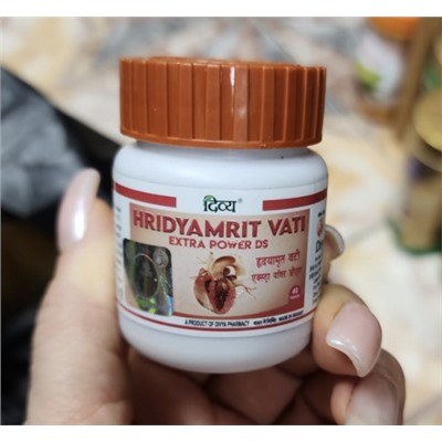 Хридьямрит вати , HRIDYAMRIT VATI Extra Power Divya DS , 80 таб