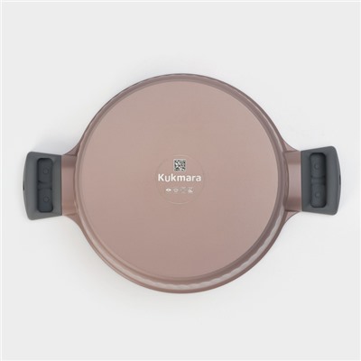 Кастрюля KUKMARA Stella, 3.2 л, d=23 см, h=11 см, стеклянная крышка, антипригарное покрытие, литой алюминий