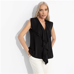 Блуза с воланами, Мелодия стиля (black)