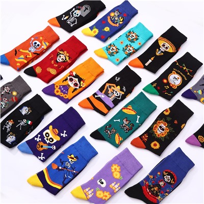 Demi-season knee socks, Spain, mid-length, halloween