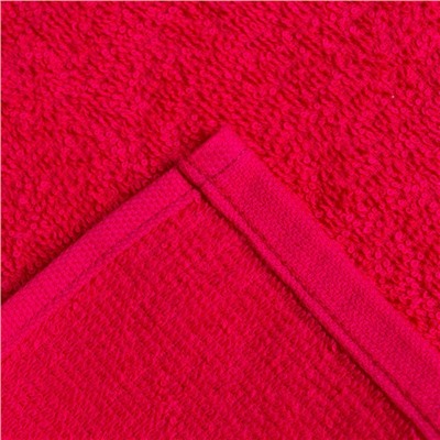 Набор махровых декоративных салфеток Этель Beautiful, 30×30 см - 8 шт, фуксия, 100% хлопок