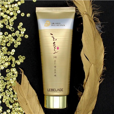 Lebelage Уценка Маска-пленка для лица с экстрактом золота, 150 мл / Срок годности до 24.08.2025