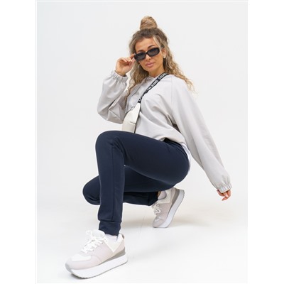 756 Брюки серо-синий Свт