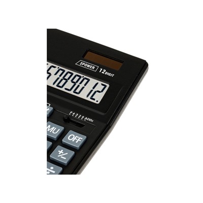 Калькулятор настольный Eleven Business Line CDB1201-BK, 12 разрядов, двойное питание, 155×205×35 мм, чёрный