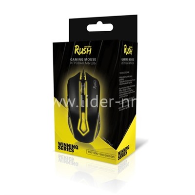 Мышь проводная Smartbuy RUSH 712 игровая (черная)