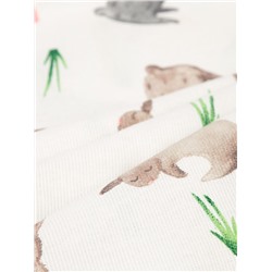Скатерть пасхальная Доляна Fluffy bunnies, 110×144 см, 100% хлопок, 164 г/м²