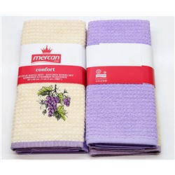 Махровые Кухонные Полотенца с Вышивкой 40x60 см. 2 шт/уп. - Mercan
