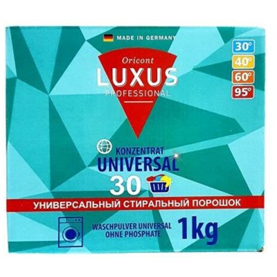 Концентрированный стиральный порошок универсальный (на 30 стирок), Luxus 1 кг