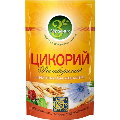 Здравник. Цикорий с женьшенем 85 гр. мягкая упаковка