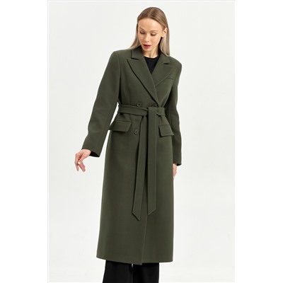 Пальто женское демисезонное 26895 (хаки)
