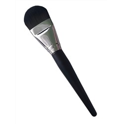 Kristaller Кисть макияжная для нанесения тона и масок плоская округлая, черный, 17 см