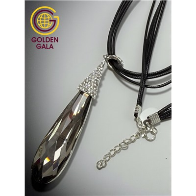 Кулон на кожаном шнурке "Женская грация" Арт КШ2130/12