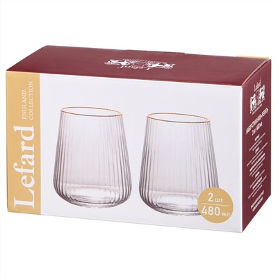 НАБОР СТАКАНОВ "PERFO" ИЗ 2 ШТ. 480 МЛ