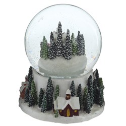 GAEM Фигурка декоративная "Рождество" в стекл шаре (свет, муз, вьюга, 3хAAA), D 15 см, L13 W14 H16 см