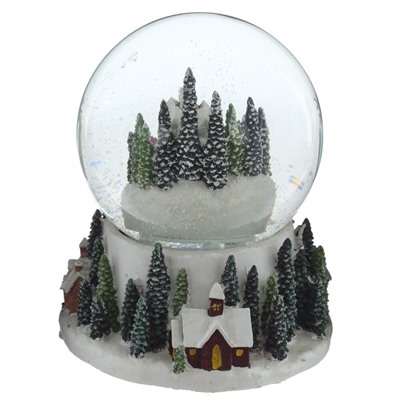 GAEM Фигурка декоративная "Рождество" в стекл шаре (свет, муз, вьюга, 3хAAA), D 15 см, L13 W14 H16 см
