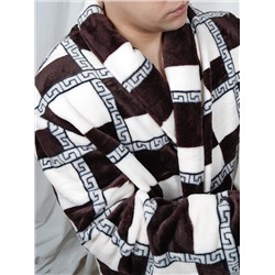 Халат Мистер клетка коричневый ИвК