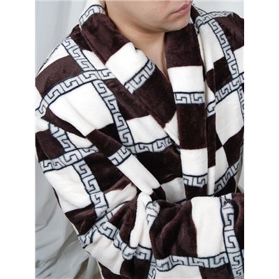 Халат Мистер клетка коричневый ИвК