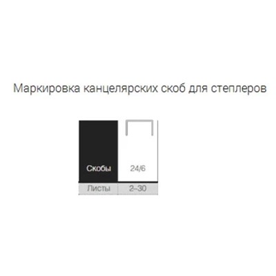 Скобы металлические №24/6, Calligrata, для степлера, 1000 шт.