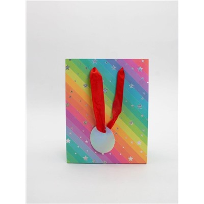 Пакет подарочный «Rainbow Gift», star (18*23*10)