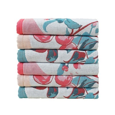 Cotton gauze cartoon scarf, soft children's strap for early age for face washing, 34×40cm