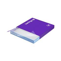 Папка-вкладыш с перфорацией Berlingo "Squares", А4, 60мкм, рельефная текстура, матовая, упаковка в картонный диспенсер