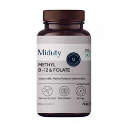 Метил В-12 и Фолат (60 кап), Methyl B-12 & Folate, произв. Miduty