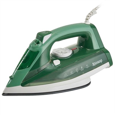 Утюг Яромир ЯР-032  зеленый с белым 2400 Вт КЕРАМИКА ОТПАРИВАНИЕ СУХАЯ ГЛАЖКА (10) оптом