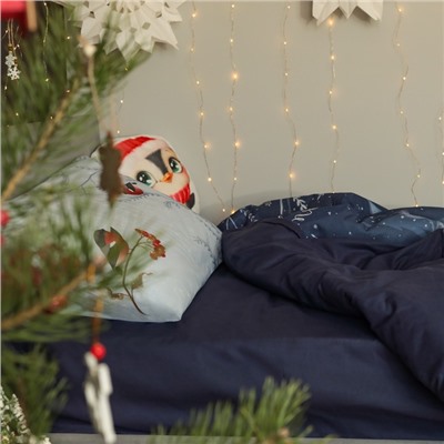 Постельное бельё «"Этель"» 1,5 Christmas night 143х215 см, 150х214 см, 50х70 см -1 шт, 100% хлопок, бязь