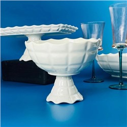 163-047 Конфетница 18х14см на ножке КОРНЕЛИЯ в под.уп.(х16)Фарфор