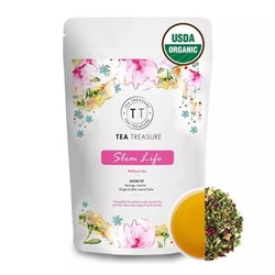 Зеленый чай для снижения веса (100 г), Slim Life Wellness Tea, произв. Tea Treasure