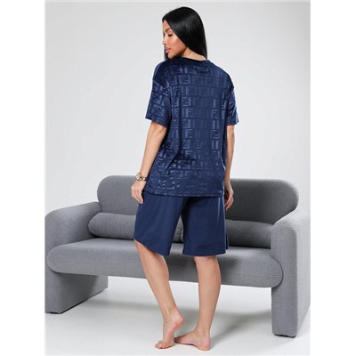 Костюм Чиэра жаккард синий ИвК