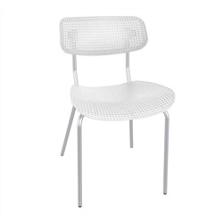 Стул Точка Роста  SHT-S85М
                        белый / хром лак