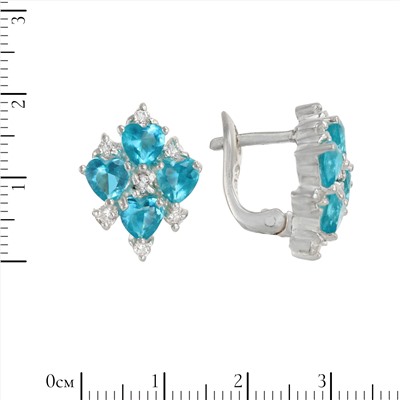 Серьги 'Артанг' с фианитами ТДСК.058Ф5N