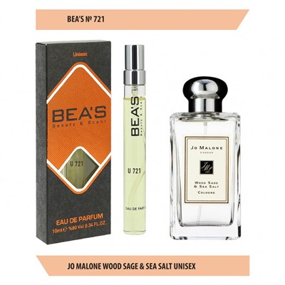 Парфюм Beas J М Wood Sage And Sea Salt Unisex U721 10 ml, Парфюм унисекс Beas U721 создан по мотивам аромата J М Wood Sage And Sea Salt