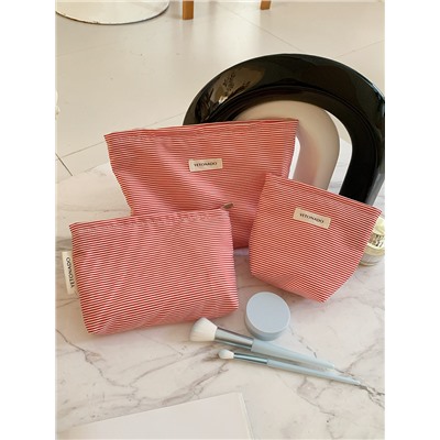 Brand capacious cosmetic bag, pencil case, handheld organizer bag, liner, small clutch bag